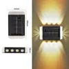 Nueva Lámpara de Pared Luminosa Solar para Exteriores, Jardín, Patio, Decorativa para el Hogar, Lámpara de Pared para Atmósfera Exterior, Iluminación