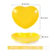 Plato Creativo de Melamina Plato Corazón Plato para Snacks de Frutas Plato para Pasteles de Forma de Corazón de Plástico Plato Especial para Desayuno Plato para Platos Fríos Vajilla