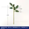 Hastes de Flores Artificiais com Folhas, Hastes de Rosas, Hastes de Rosas com Arame de Ferro, Hastes de Cravos, Hastes para Arranjo de Flores para Design de Paisagismo de Jardim