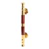 Manija de puerta de madera con cuerno de acero inoxidable chino, manija de puerta retro, manija de puerta corrediza dorada, manija de puerta grande, venta al por mayor