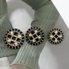 Botón Hueco Metálico Cruzado Estilo Chanel para Traje de Mujer Chaqueta Tweed Botón Decorativo Abrigo Suéter Botón Redondo