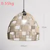 Lámpara de araña de cuerda de papel, nueva lámpara de ratán de imitación china, para alojamiento familiar, restaurante, tienda de ollas calientes, iluminación creativa DIY, lámparas tejidas, decoración.