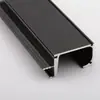 Placa de sujeción tipo G mango aleación de aluminio engrosada borde sellado mango manija oculta para puerta de gabinete 18 placa con tapa de tapón