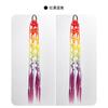 Hongxiu Selecciona Cuidadosamente Peluca de Cola de Caballo de Trenza Sucia Hecha a Mano de Tres Hebras con Giro de Burbuja Degradado Colorido y a la Moda para Estilo Hip-Hop de Mujer