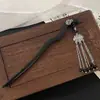 Nueva Horquilla de Madera Estilo Chinoiserie para Mujer, Horquilla Cheongsam Estilo Antiguo Dinastía Han, Horquilla de Aleación, Falda de Cara de Caballo, Tocado, Borla que se Mueve al Caminar
