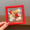 Set de Accesorios para el Cabello de Navidad para Niñosren Lindos Muñeco de Nieve Árbol de Navidad Pasador Dibujos Animados Banda para el Cabello Pinza Bb Pulsera Accesorios para Bebé
