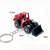 Llavero de Modelo de Mini Vehículo de Construcción Simulado para Niños, Colgante de Bulldozer Simulado, Regalo Creativo de Coche para Niños