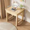 Escritorio de computadora de madera maciza, escritorio económico para escribir para niños y estudiantes, adecuado para estudiantes de primaria, secundaria y preparatoria