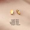 En stock Acero Inoxidable Espejo Mano de Fátima Pequeño Agujero Cuentas Accesorios DIY Palma 1.8mm Apertura 6*8mm