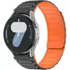 Adequado para Pulseira Magnética Forte de Silicone para Samsung Watch7 4/5/6/7, Conexão Suave de Silicone Macio, Versátil