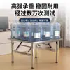 Mesa Dobrável de Aço Inoxidável Mesa Portátil para Churrasco Barraca de Rua para Feira Noturna Mesa Simples Pequena para Refeição Mesa Retangular para Casa