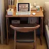 Escritorio Plegable de Madera Maciza Estudiante Hogar Dormitorio Apartamento Pequeño Sencillo Escritorio de Escritura Escritorio de Estudio Oficina Escritorio para Computadora