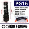 Conector de Plástico de Nylon Npt1/2 Fixação de Cabo Conector à Prova d'Água M12/16 Conector com Prensa-cabos Rosca Dupla para Mangueira