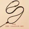Cordón para colgante de jade tejido a mano, cadena de collar para hombres y mujeres, amuleto de jade, colgante de Buda de jadeíta, cordón para colgar amarillo, rojo, negro