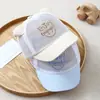 Gorra Genial para Bebés, Gorra de Pico con Letras y Cara Sonriente, Transpirable de Malla Completa para Proteger del Sol en Verano, Gorra de Béisbol Infantil