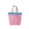 Bolsa de Palha com Rede Dopamine Verão tamanho pequeno Bolsa de Cosméticos Bolsa de Mão Dobrável Portátil Bolsa de Lavar Bolsa de Praia para Mulheres