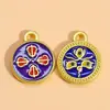 Colgante de Cinco Vías Dios de la Riqueza Oro Arena Accesorios Joyería DIY Pulsera Tíbet Cuerda de Collar Ojo de Buda Dios de la Riqueza Colgante Pequeño