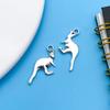 20 Prata Antiga Fofo Simulação Animal Liga Joias Acessórios DIY Artesanal Brincos Colar Pingente Material de Pingente