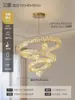 Lustre de cristal de luxo de alta qualidade para salas de estar de pé-direito duplo