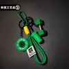 Mini Haltere Barra Barra de Peso Chaveiro Corda de Mão Colorida Tecida Pingente Bolsa de Esportes Fitness Amuletos Presentes Venda por Atacado