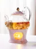 Conjunto de Xícaras de Chá Florais Simples Escandinavas Rosa Cinza Xícara de Café Chá de Frutas Chá da Tarde Bule Copo de Água
