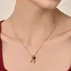 Colar com Pingente de Pônei Sol para o Ano do Cavalo, Versátil e Estiloso, Novo Estilo Chinês Nicho Colar de Suéter de Pônei para Mulheres