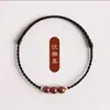 Pulsera de Hilo Rojo con Cuentas de Cinabrio para la Buena Suerte, Arena Dorada Púrpura para Hombres y Mujeres, Pulsera Tejida Hecha a Mano para Protección y Bendiciones en el Año Zodiacal de Uno