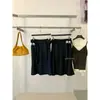 MZI STUDIO Outono Inicial Estilo Coreano Retrô Listrado Bloco de Cores Versátil Cós Nó Saia Reta A10295