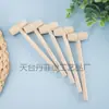 Fabricante de Mini Martelos de Madeira para Bater Bolos Planeta, Pequenos Maços de Madeira Sólida, Cinzéis de Madeira para Escavação de Pedras Preciosas Arqueológicas, Martelos de Madeira para Crianças