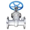 Válvula de compuerta con brida de acero inoxidable Z41W-16P 304 manija expuesta válvula de compuerta manual resistente a ácidos y álcalis válvula de compuerta para tuberías industriales