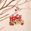 Novos Pingentes de Madeira Pintados de Natal Decorações de Natal Árvore de Natal Coloridos Padrão de Carro Velho Homem Pingentes
