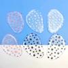 Meia Almofada Frontal Silicone Anti-Dor Antiderrapante Almofada para Antepé Meia Almofada PU Meio Tamanho Partículas Massagem Absorvente de Choque Meia Almofada para Salto Alto Gel