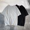 Camiseta de manga curta de cinco mangas, roupas masculinas, moda da moda, marca solta, estilo Hong Kong, TikTok, meia manga, estilo Harajuku, camiseta simples