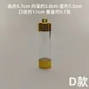Diretamente do fabricante, tubo reto de acrílico transparente, colar com pingente de caixa Gahu, um recipiente de garrafa oca que pode ser aberto para guardar tesouros