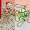 Colgante de Flor de Oro Puro 999 con Diseño de Girasol, Serie Navideña, Colgante de Oro con Cordón, Promoción de Transmisión en Vivo de Tiktok