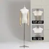 Tienda de Ropa Modelo Femenino Estante Vestido de Novia Ventana Maniquí Falso Modelo Femenino de Medio Cuerpo Accesorios Soporte de Exhibición Cuerpo Completo
