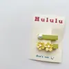 Novo par de presilhas de cabelo flor de contas tridimensional doce para crianças, presilha de cabelo de bebê, presilha lateral, presilha de bico de pato
