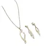 Set de Collar y Aretes de Moissanita Espiral Asimétrico Geométrico Europeo y Americano Plata de Ley S925 Collar de Nicho Cepillado Mate
