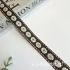 Em Estoque Fita de Crisântemo Pequena de 2cm, Acessórios de Cabelo Estilo Étnico Pastoral Multicor, Decorações de Laço, Acessórios de Acabamento para Roupas, Sapatos e Chapéus