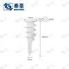 Stock de fábrica Tubo de expansión blanco de plástico PE Tipo Cola de Pez Fijación Rápida Instalación para Colgar Cuadros Tornillo Autorroscante Accesorios