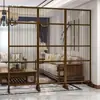 Nueva mampara estilo chino entrada de sala de estar estante de almacenamiento para bloquear rejilla móvil moderna simple oficina estante para recibidor