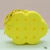 Bolsa de Silicone com Furo Estilo Desenho Animado Mini Carteira de Moedas Bolsa de Cosméticos DIY Bolsa para Fones de Ouvido Pingente de Chaveiro Presente