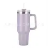 Copo de sorvete transfronteiriço novo de 40oz com alça Copo de carro portátil para exterior aspirador de carro de aço inoxidável 304 copo térmico