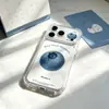 Mirtilo Grande é Adequado para Vivo Xiaomi Iphone16/17Pro Transparente Airbag 17Pm Capa de Celular Nicho Oppo Mulheres