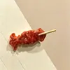Pinza para el Cabello Estilo Coreano Retro Estampado de Leopardo para Mujer Horquilla Exquisita de Gama Alta Clip BB Dulce Dopamina Clip para Flequillo Lateral Accesorios para el Cabello