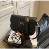 Bolso cruzado de estilo nuevo transfronterizo para mujer, bolso bandolera de hombro retro combinable de alta gama para otoño e invierno de 2024, bolso cuadrado para mujer