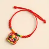 Pulseira de Corda Colorida do Festival do Barco Dragão Corda Vermelha Tecida à Mão Infantil Bebê Pequeno Zongzi Corda de Mão Presente de Lote Festival de Maio