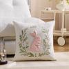 Funda de almohada bordada estilo lujo nórdico transfronterizo, almohada linda para dormir junto a la cama, cojín de corazón para sofá de sala de estar