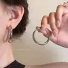 Novos Brincos de Argola para Mulheres 2025, Luxo Leve, Elegantes, Brincos de Argola Lisos, Brincos Exagerados com Pino S