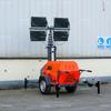Vehículo de Iluminación de Ingeniería Impermeable Tipo Elevación 7.9m Faro Móvil Tipo Remolque Empujado a Mano Vehículo de Iluminación de Emergencia